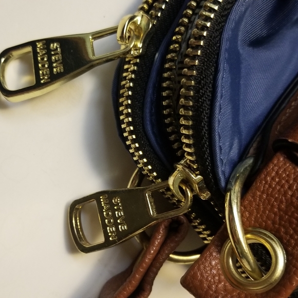 Steve Madden blue microfiber purse - Picture 7 of 8